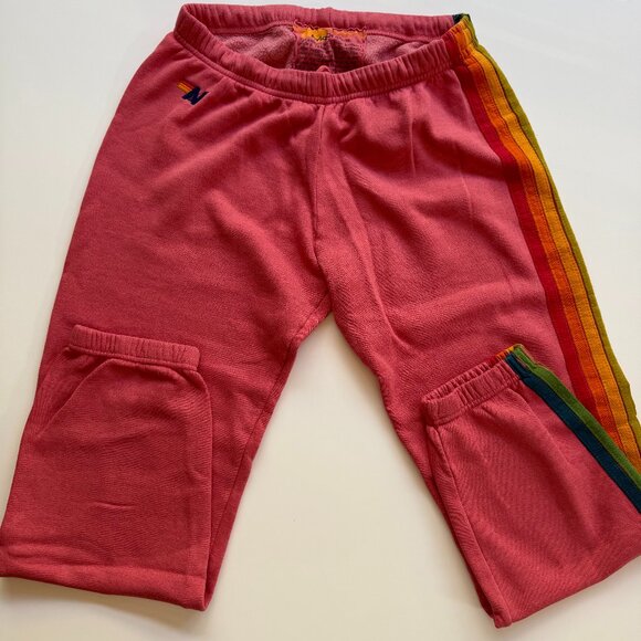Aviator Nation Pants - Aviator Nation Orange Sweatpants - L